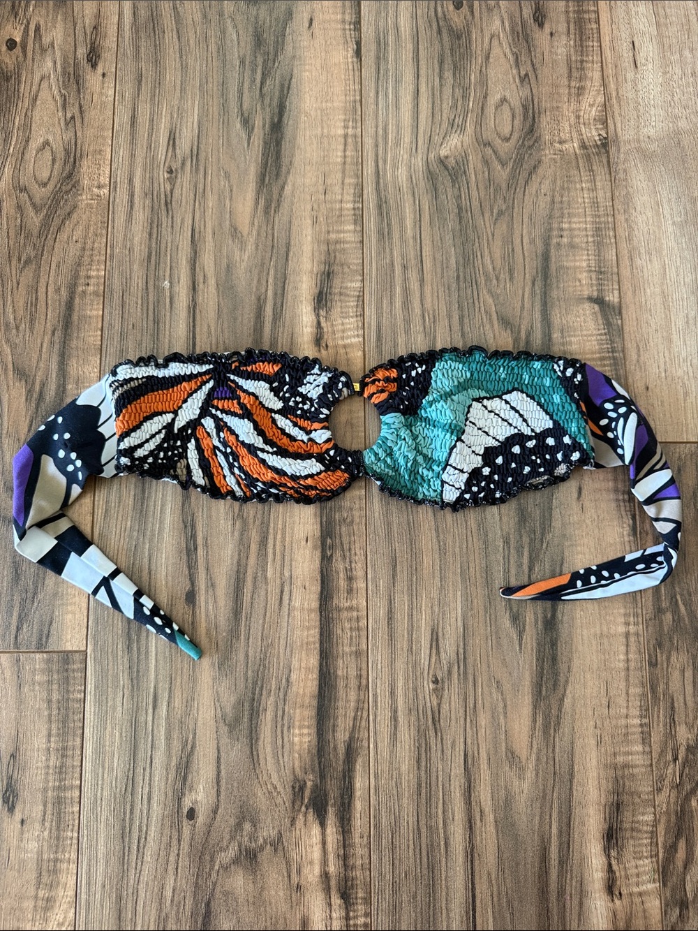 Butterfly Print Bandeau Top